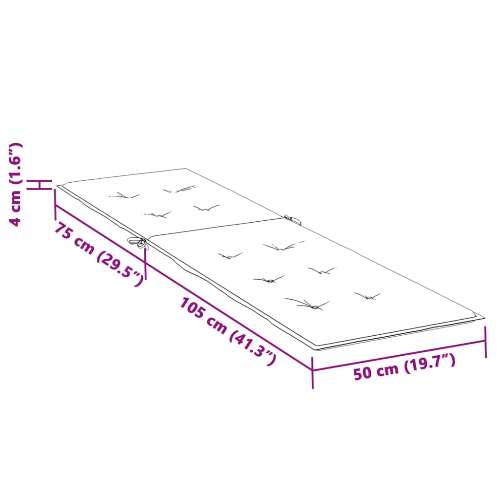 vidaXL Almofadão para cadeira de terraço tecido oxford azul-marinho