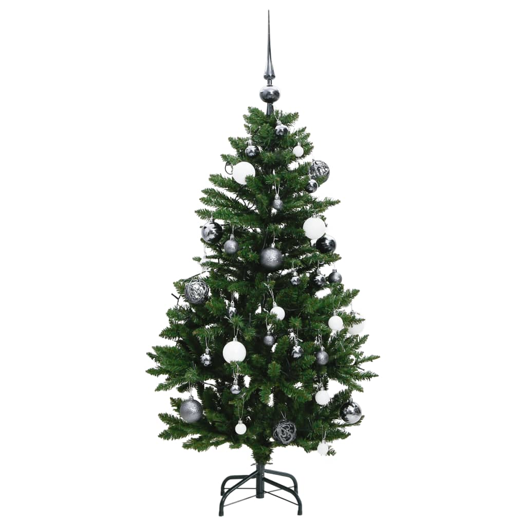 vidaXL Árvore Natal artificial articulada c/ 150 luzes LED+bolas 150cm