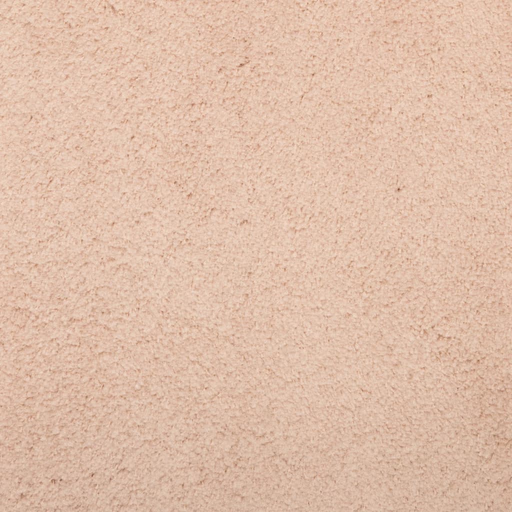 vidaXL Tapete pelo curto macio e lavável HUARTE 80x200 cm rosa-pálido