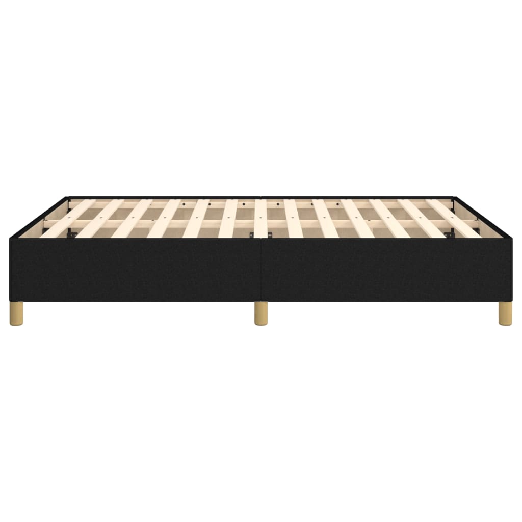 vidaXL Estrutura de cama sem colchão 140x190 cm tecido preto