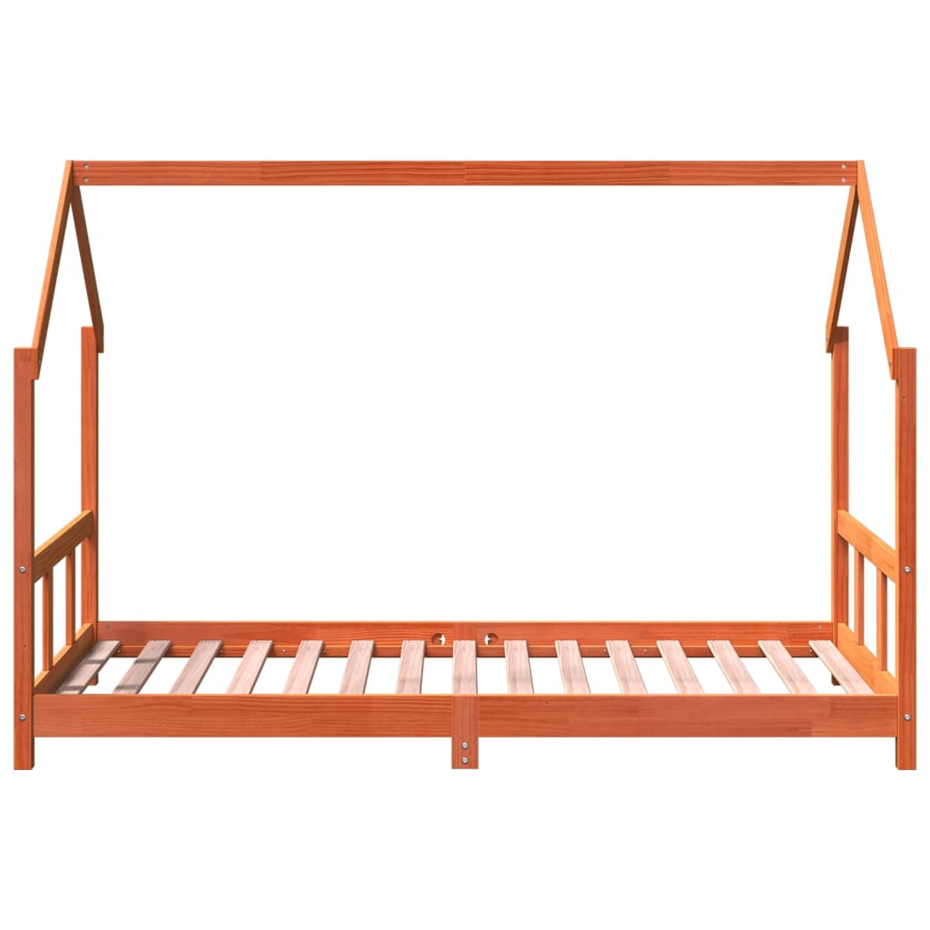 vidaXL Estrutura de cama para crianças 90x190 cm pinho maciço