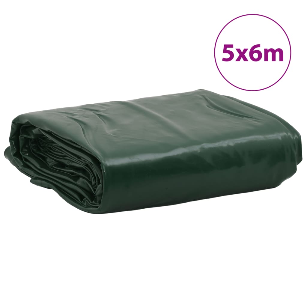 vidaXL Lona 5x6 m 650 g/m² verde