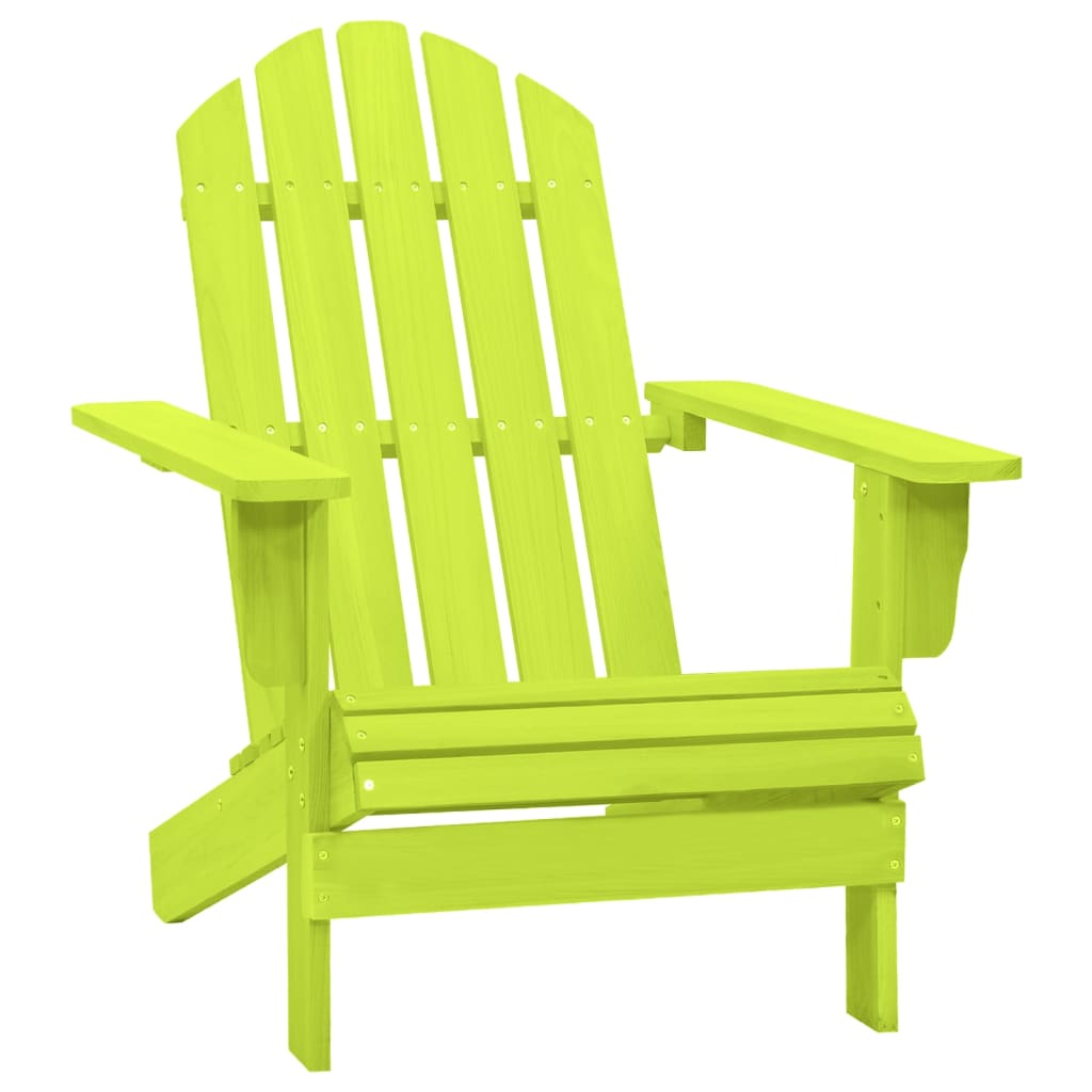 vidaXL Cadeira Adirondack para jardim abeto maciço verde