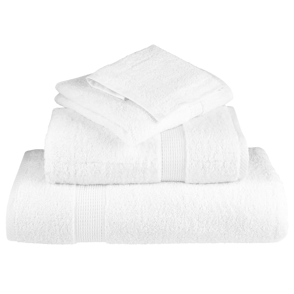 vidaXL Toalhas de mãos premium SOLUND 2 pcs 30x30 cm 600 g/m2 branco