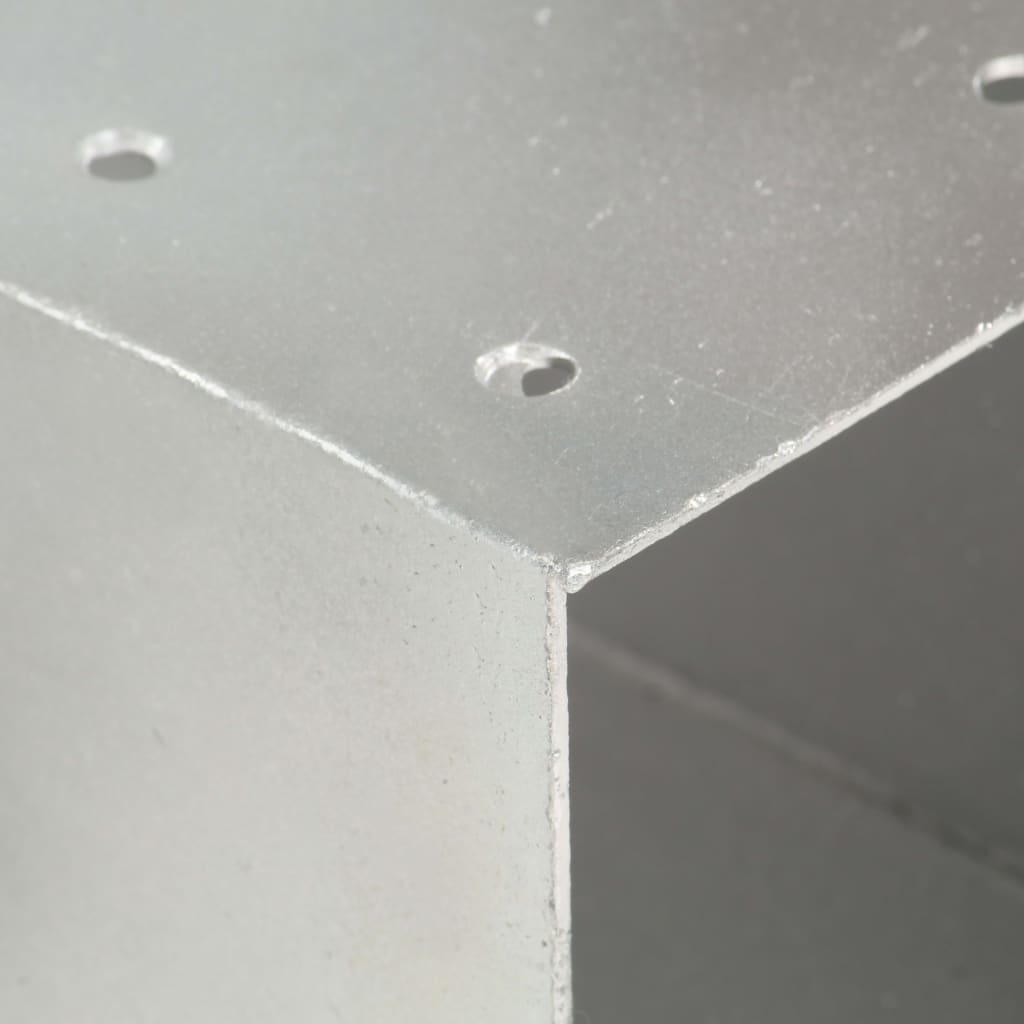vidaXL Base para poste em forma de X 71x71 mm metal galvanizado