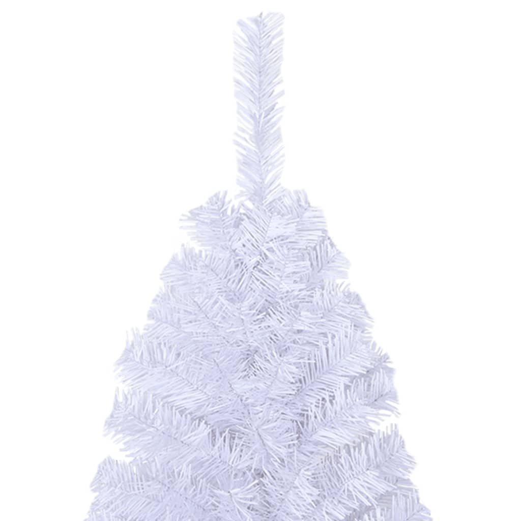 vidaXL Árvore de Natal artificial com ramos grossos 150 cm PVC branco