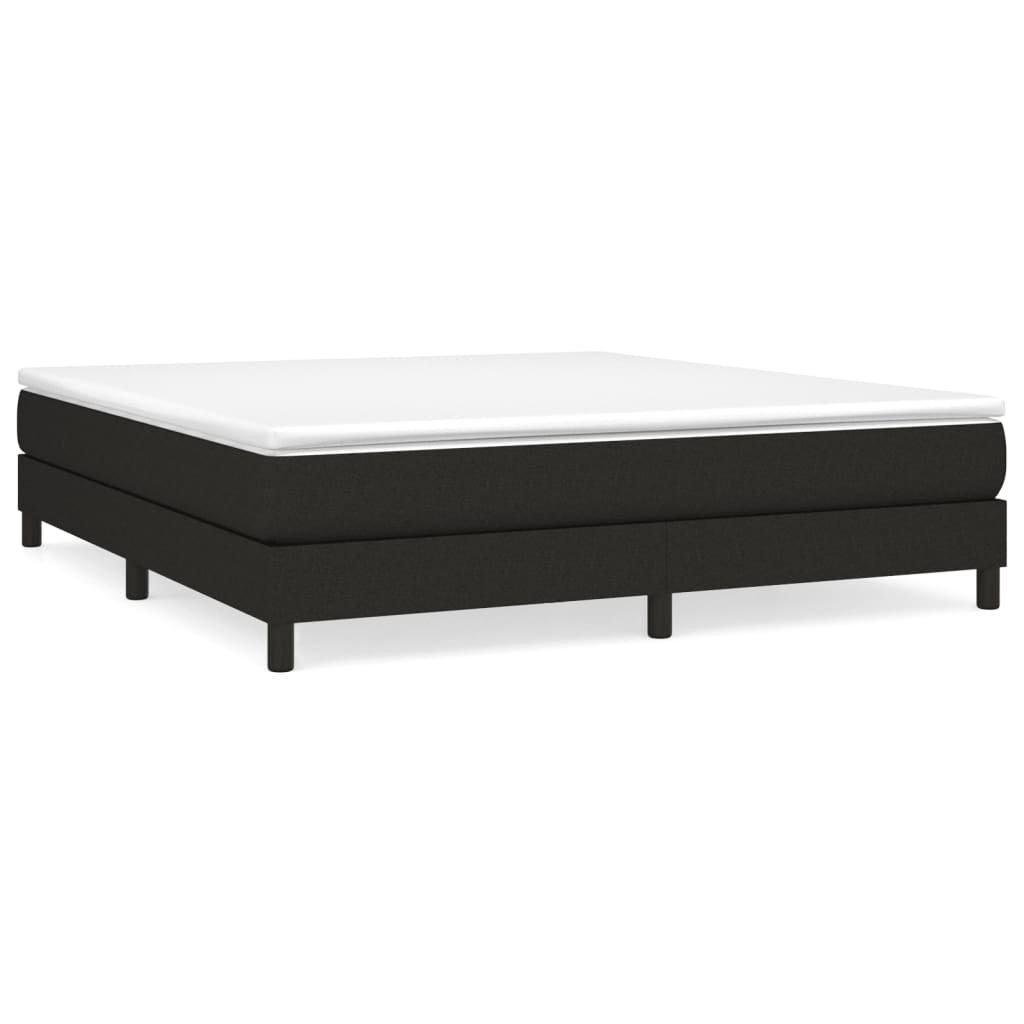 vidaXL Estrutura de cama 160x200 cm tecido preto