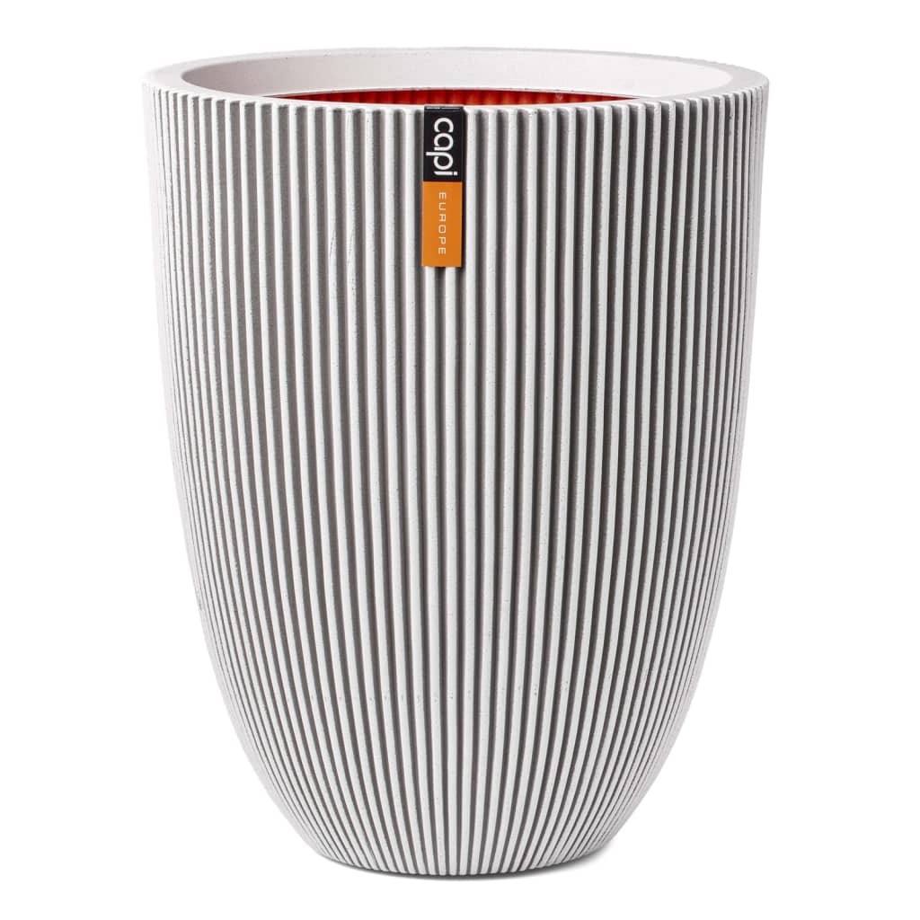 Capi Vaso elegante Groove 34x46 cm cor marfim