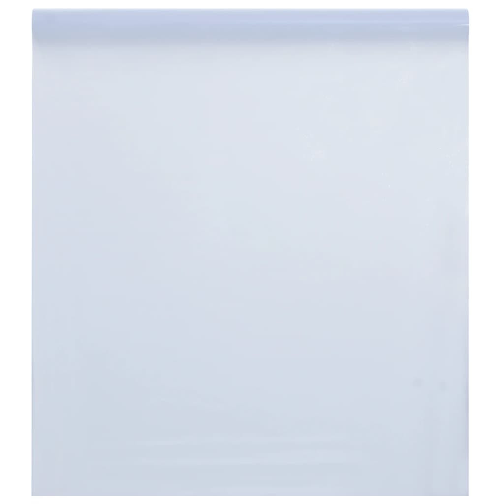 vidaXL Película janela estática 90x2000 cm PVC branco transpar. fosco