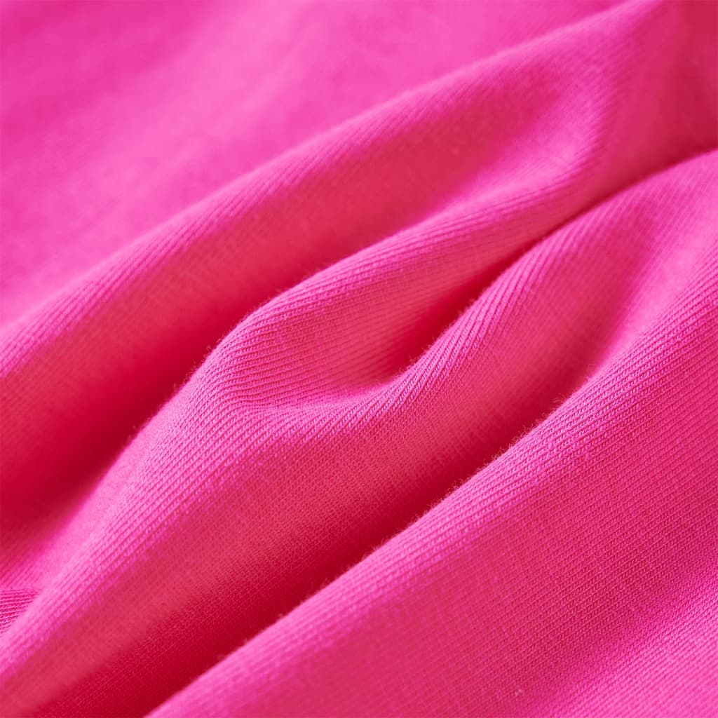 T-shirt de manga comprida para criança rosa-escuro 128