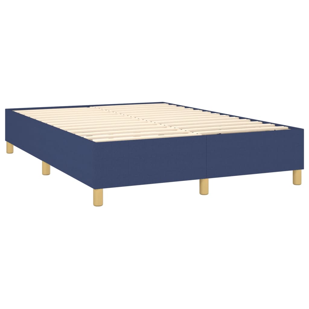 vidaXL Estrutura de cama 140x200 cm tecido azul