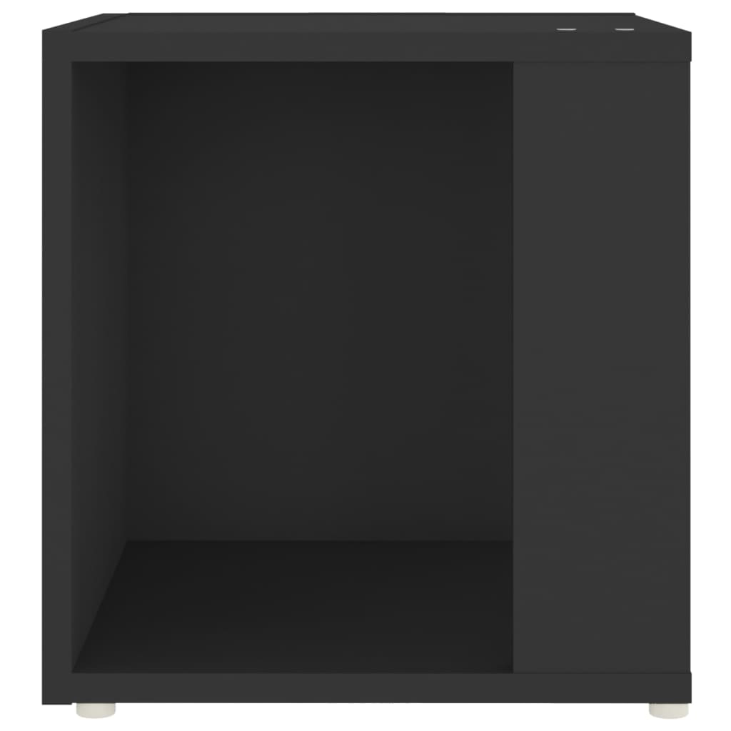 vidaXL Mesa de apoio 33x33x34,5 cm derivados de madeira preto