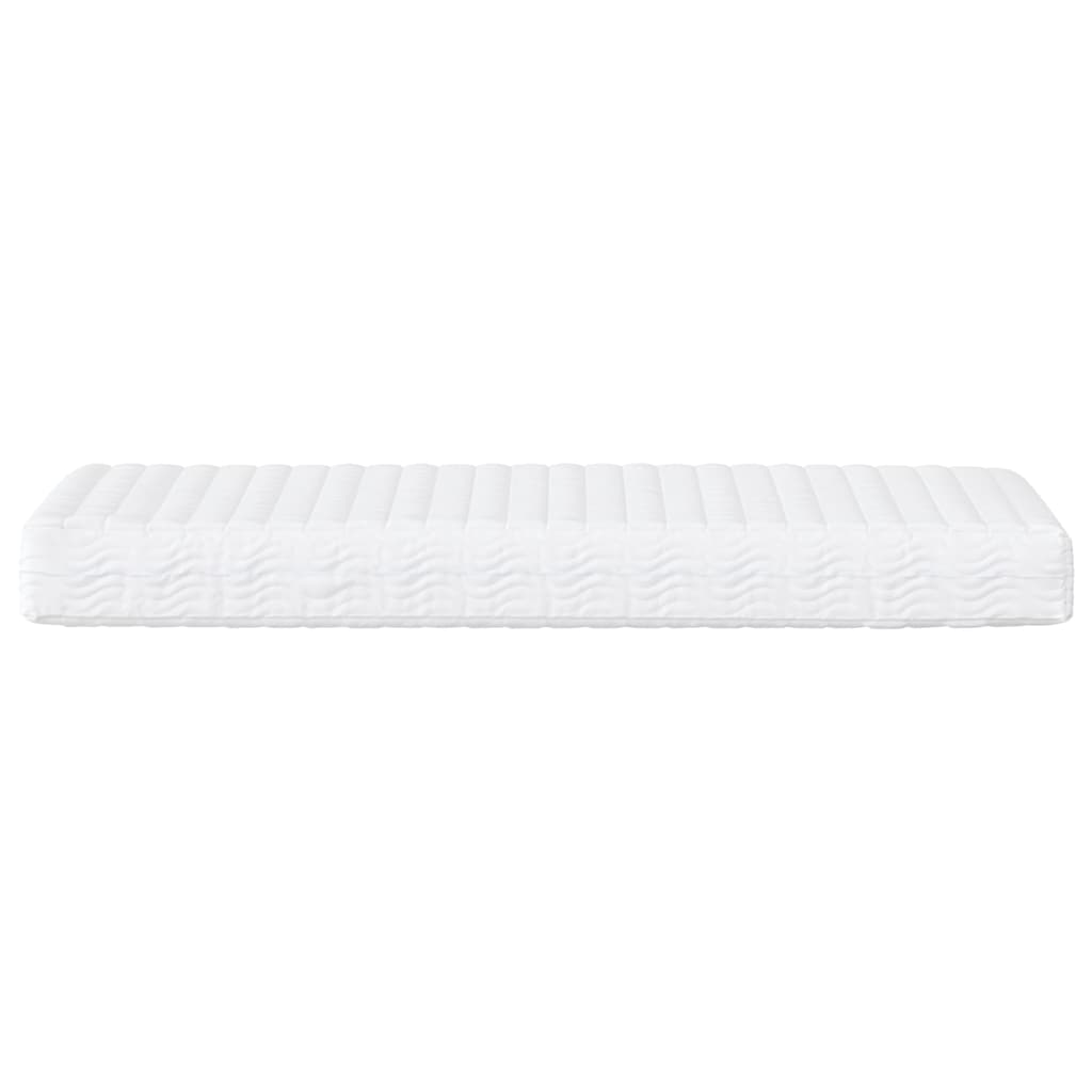 vidaXL Colchão de espuma 100x210 cm dureza H2 H3 branco