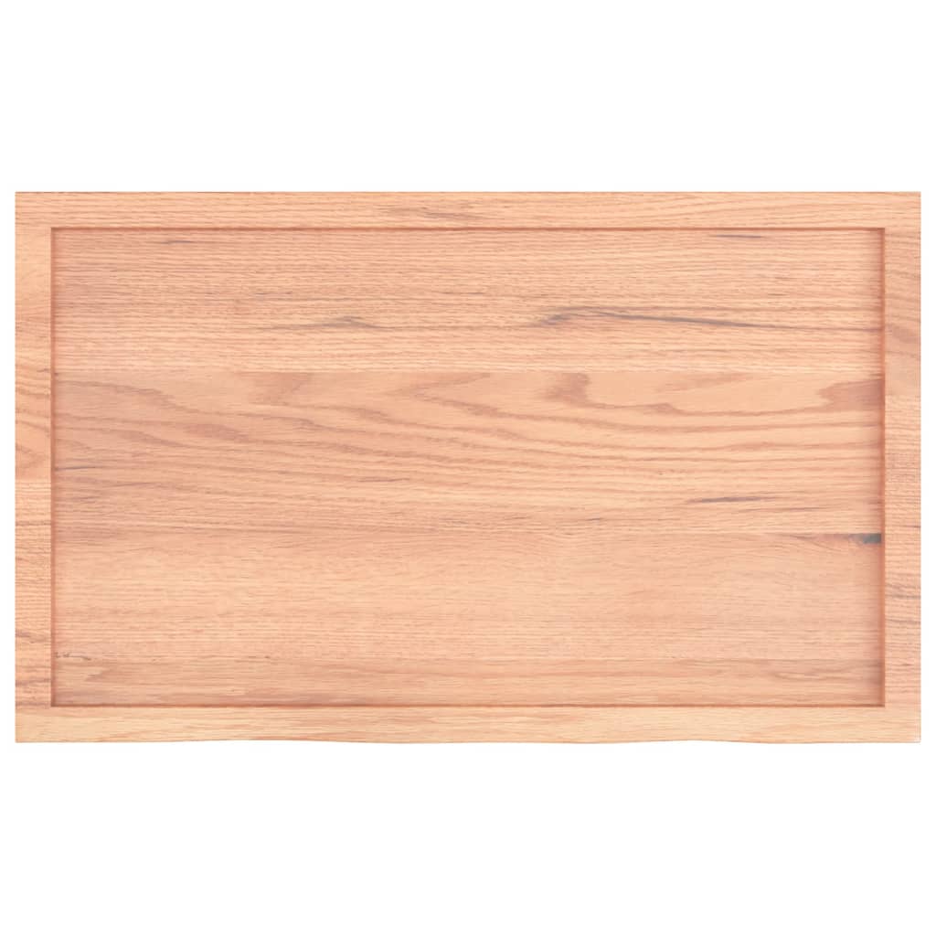 vidaXL Bancada p/ WC 100x60x(2-4) cm madeira maciça tratada castanho