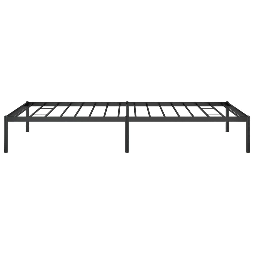 vidaXL Estrutura de cama 100x200 cm metal preto