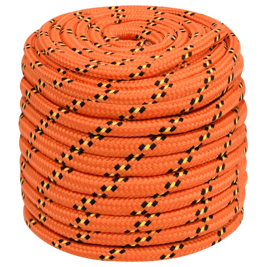 vidaXL Corda de barco 18 mm 25 m polipropileno laranja