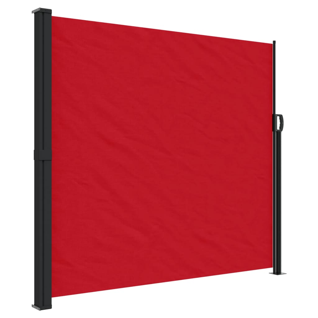 vidaXL Toldo lateral retrátil 180x600 cm vermelho