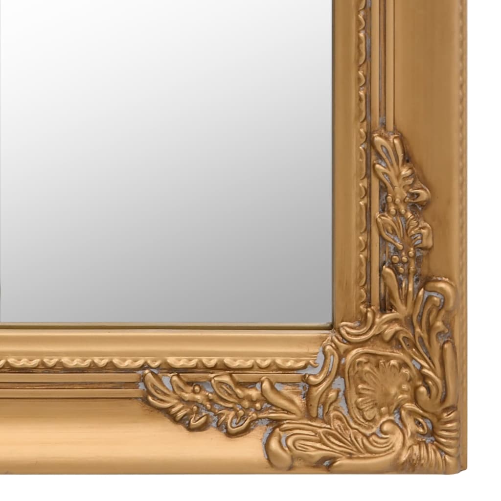 vidaXL Espelho de pé 45x180 cm dourado