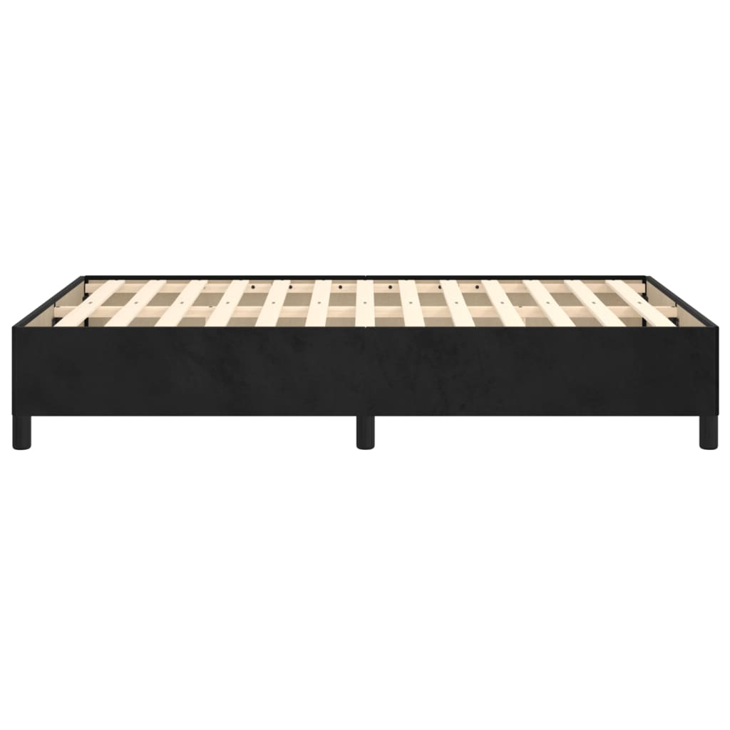 vidaXL Estrutura de cama 120x200 cm veludo preto