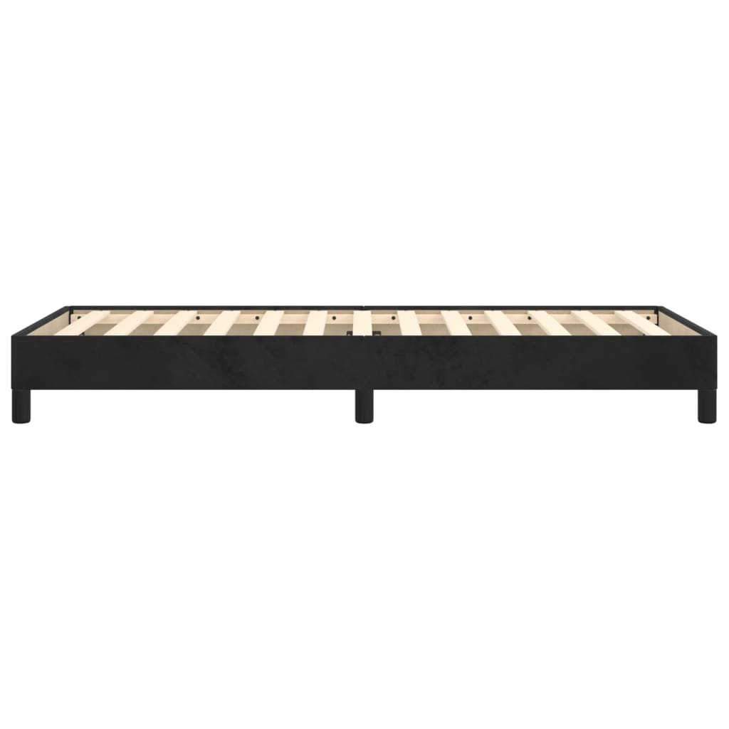 vidaXL Estrutura de cama 90x200 cm veludo preto