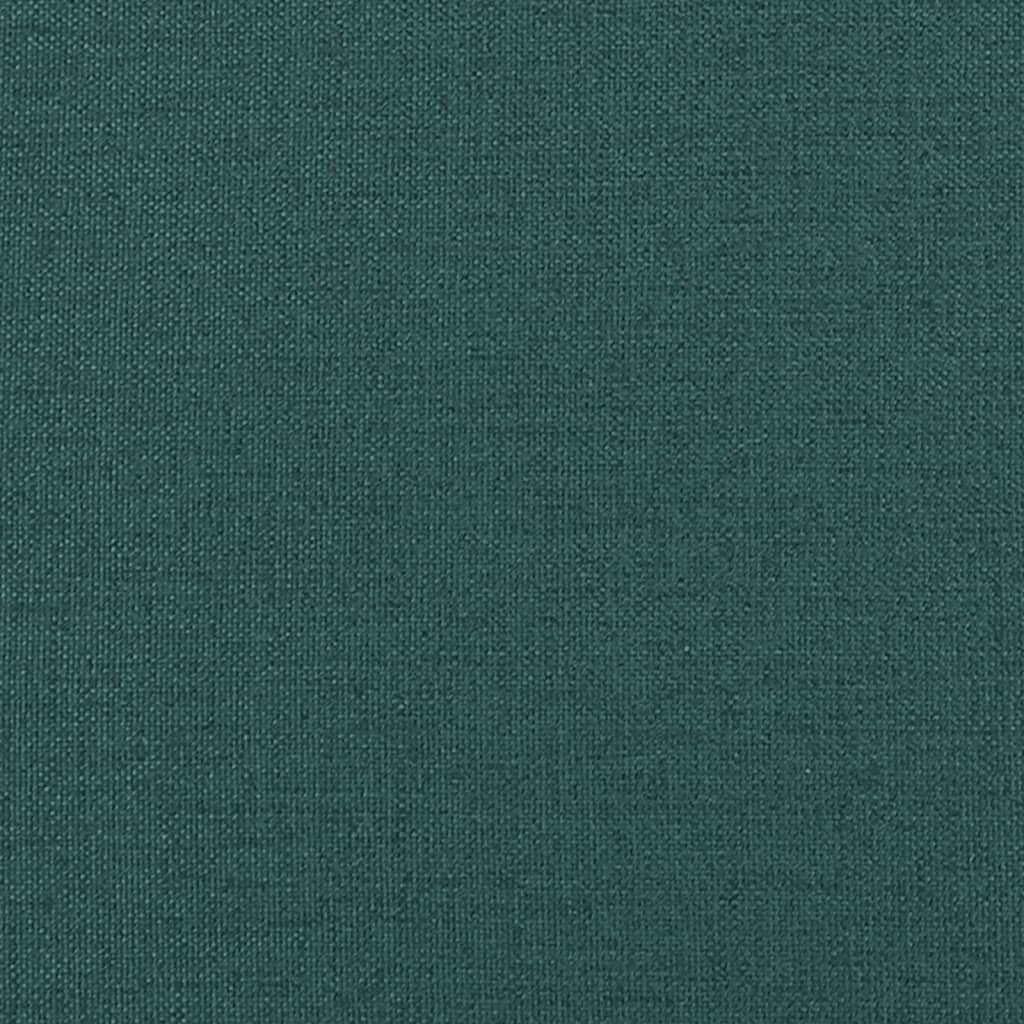 vidaXL Banco c/ almofadões 113x64,5x75,5 cm tecido verde-escuro