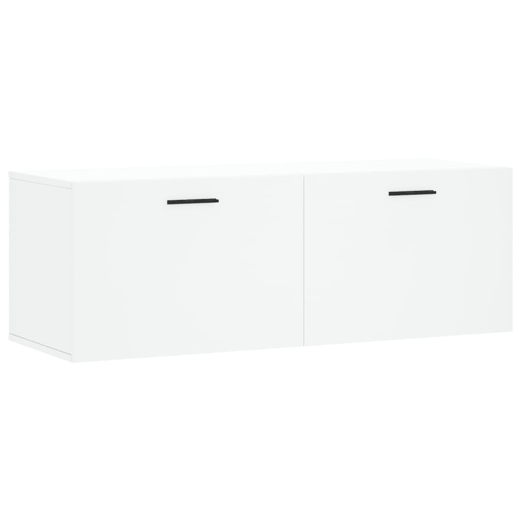 vidaXL Armário parede 100x36,5x35 cm derivados de madeira branco