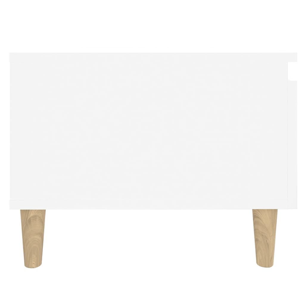 vidaXL Mesa de apoio 50x46x35 cm derivados de madeira branco