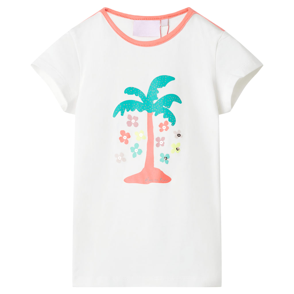 T-shirt infantil cor cru 104