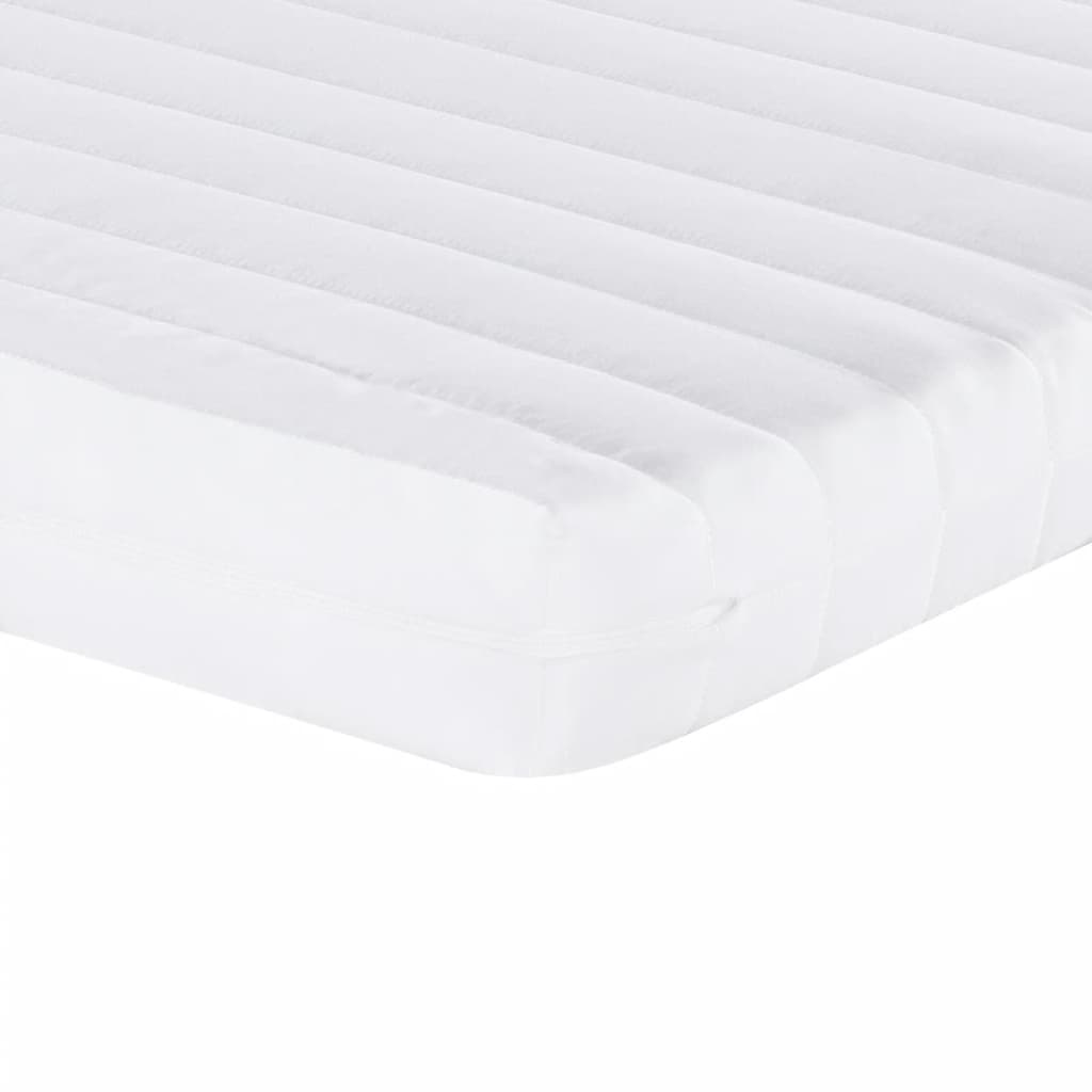 vidaXL Colchão de espuma 90x190 cm 7 zonas dureza 20 ILD branco