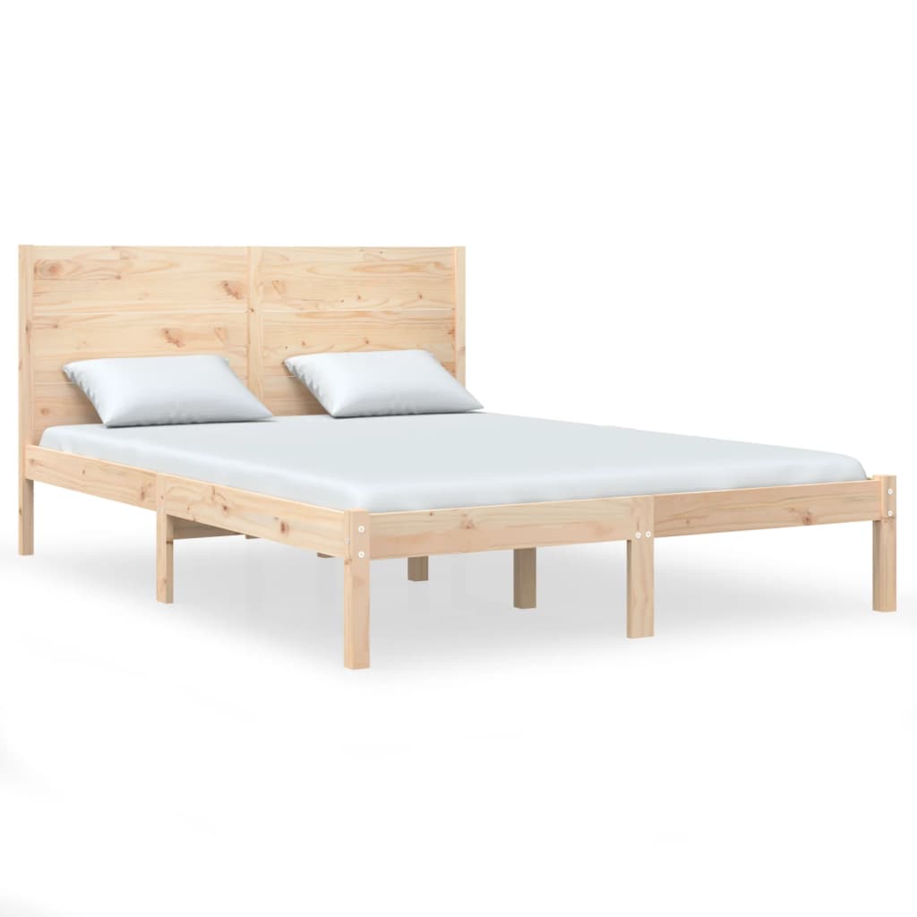 vidaXL Estrutura de cama 160x200 cm pinho maciço