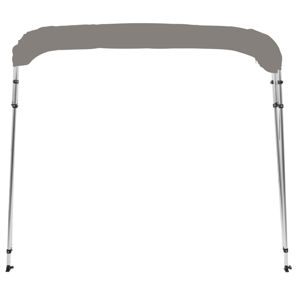 vidaXL Toldo de 4 arcos Bimini 243x180x137 cm cinzento