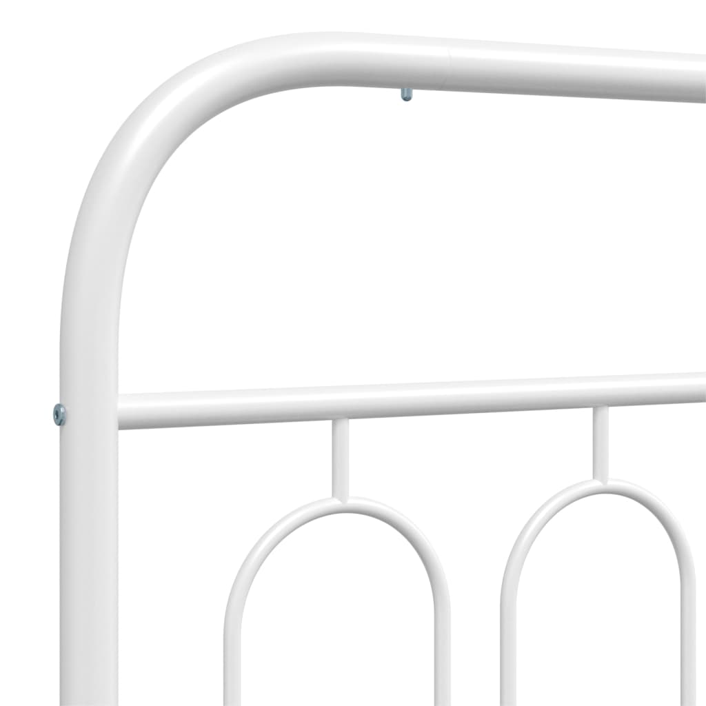 vidaXL Cabeceira de cama 100 cm metal branco