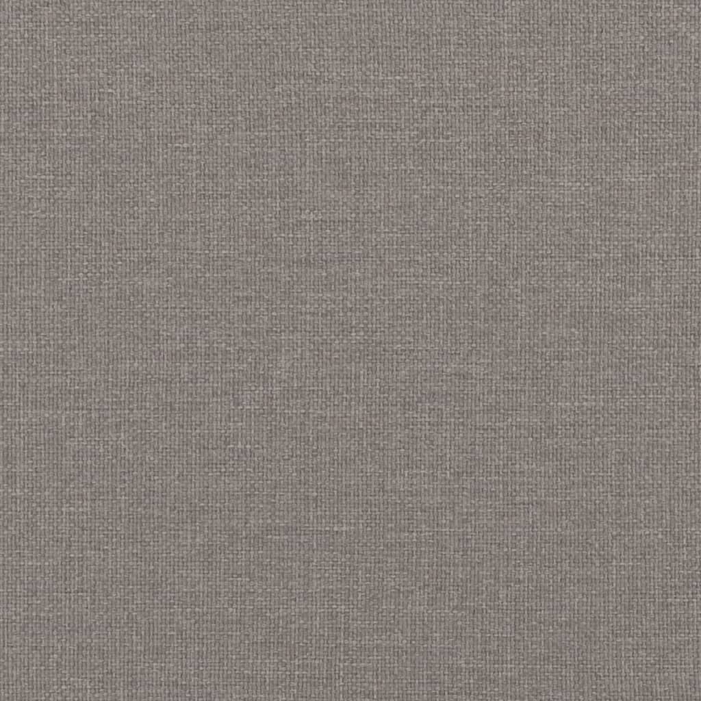 vidaXL Sofá de 3 lugares tecido 180 cm cinzento-acastanhado