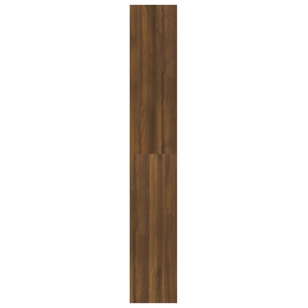 vidaXL Estante 5 prateleira 60x30x189 deriv. madeira carvalho castanho