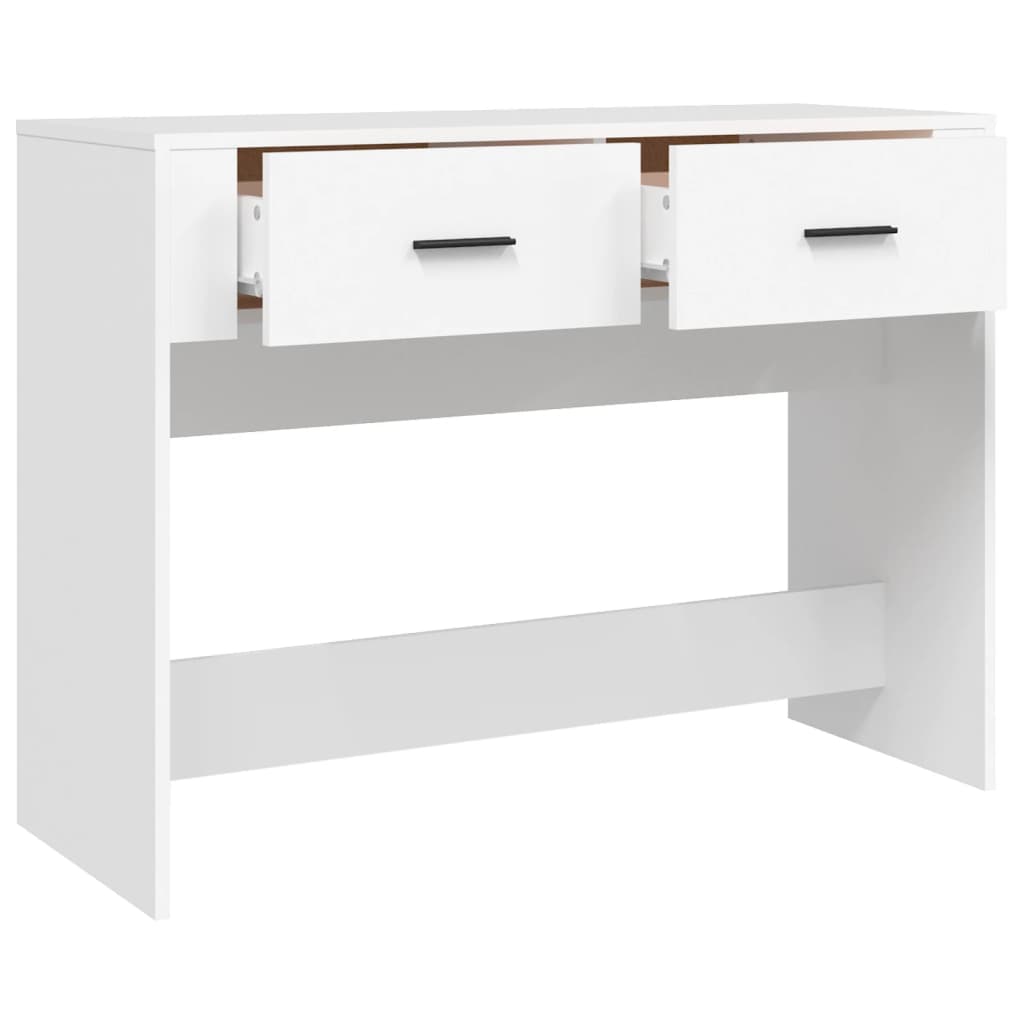 vidaXL Mesa consola 100x39x75 cm derivados de madeira branco