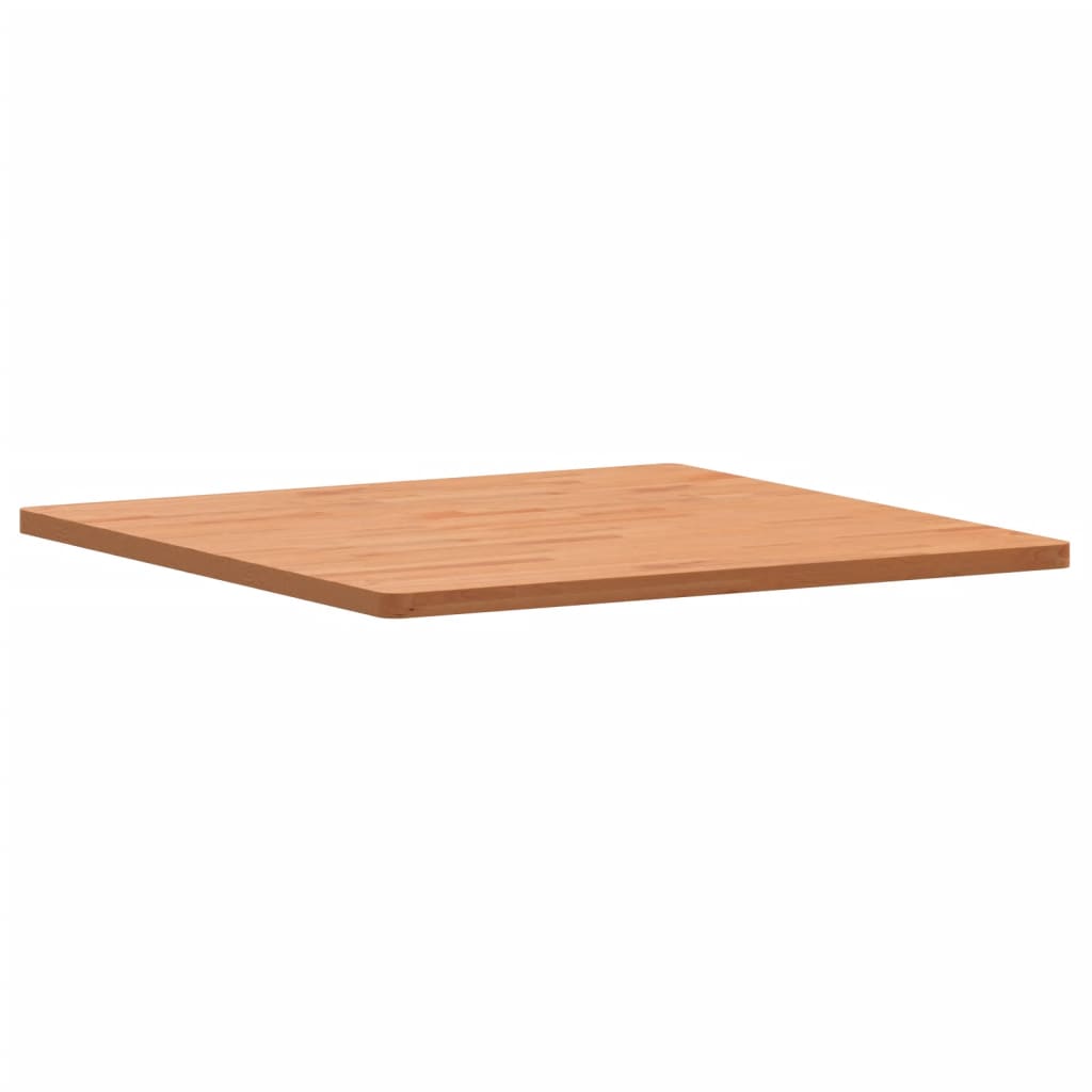 vidaXL Tampo de mesa quadrado 80x80x2,5 cm madeira de faia maciça