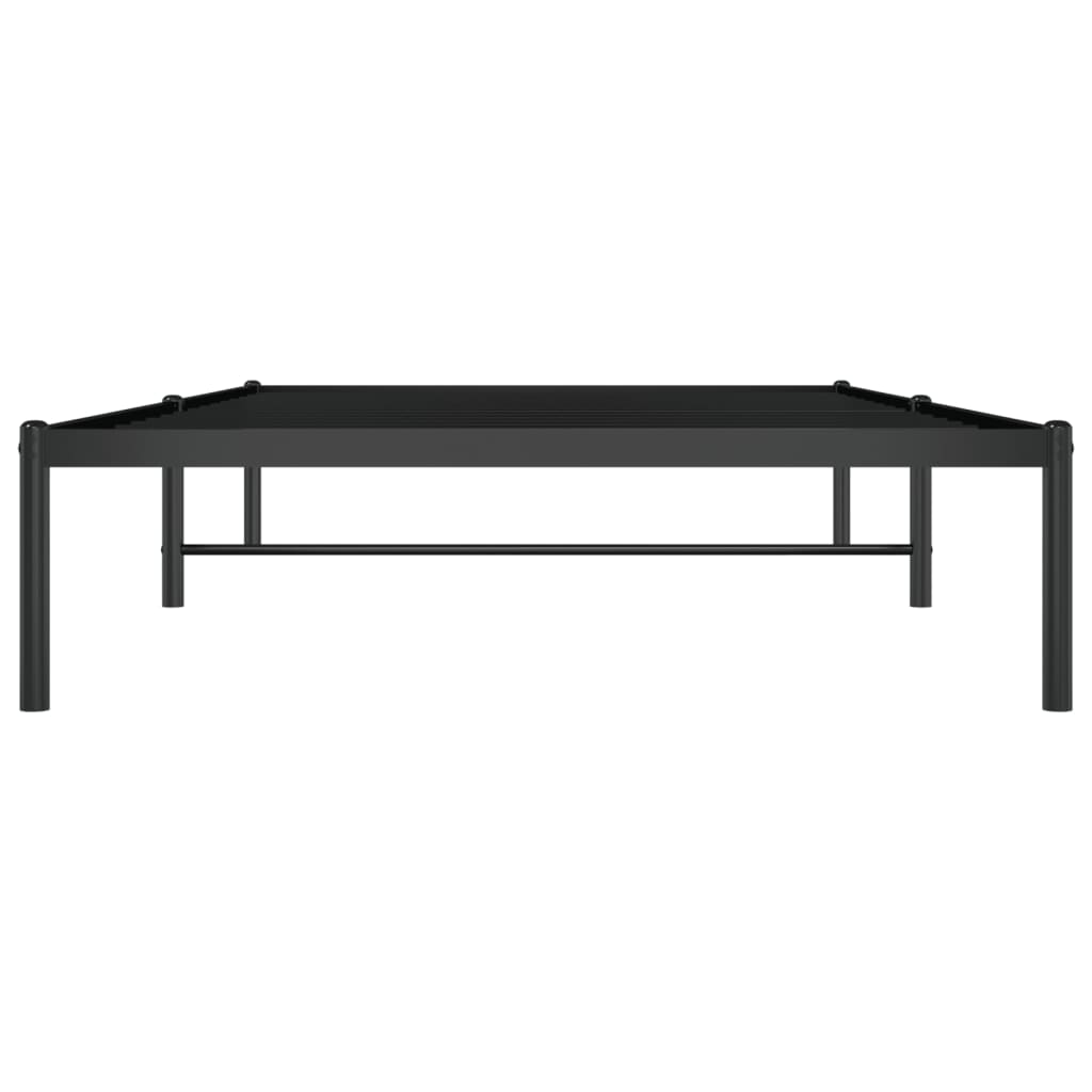 vidaXL Estrutura de cama metal 107x203 cm preto