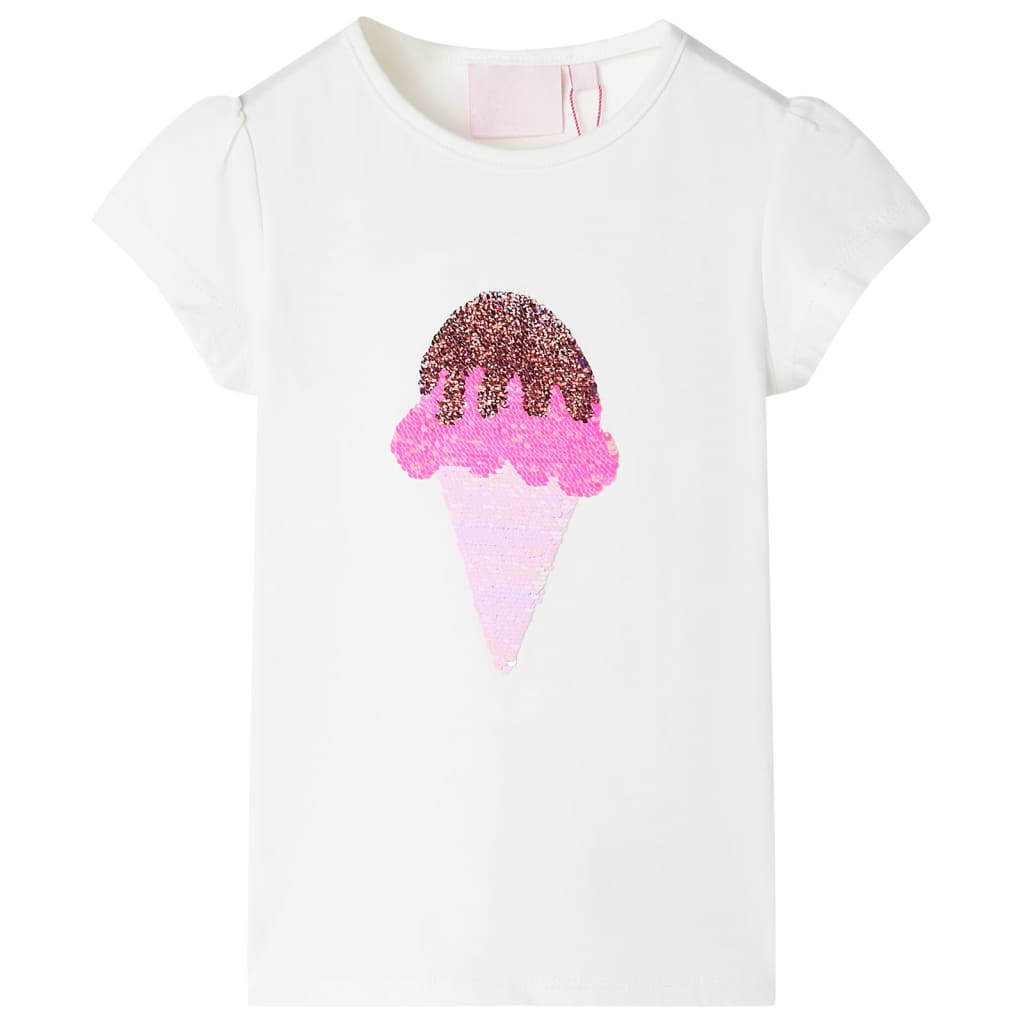 T-shirt infantil cor cru 116