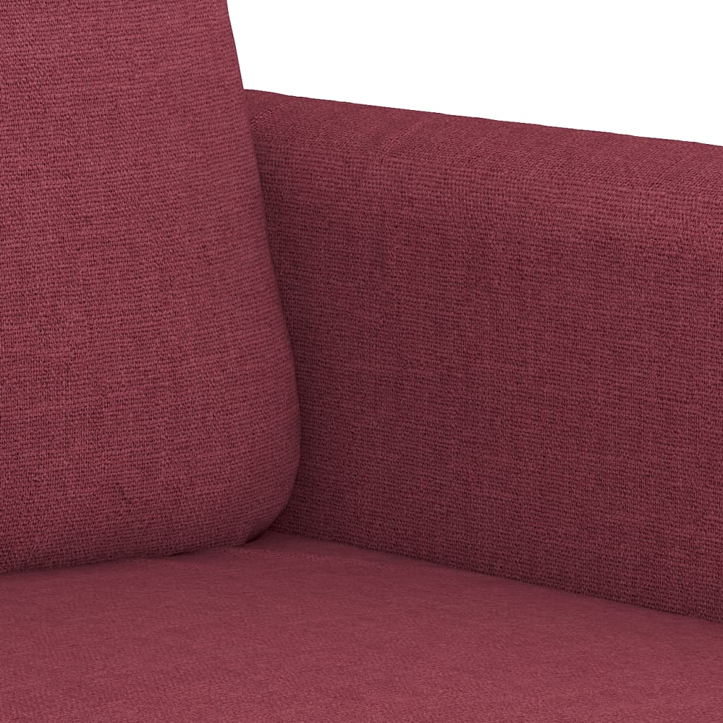 vidaXL Poltrona 60 cm tecido vermelho tinto