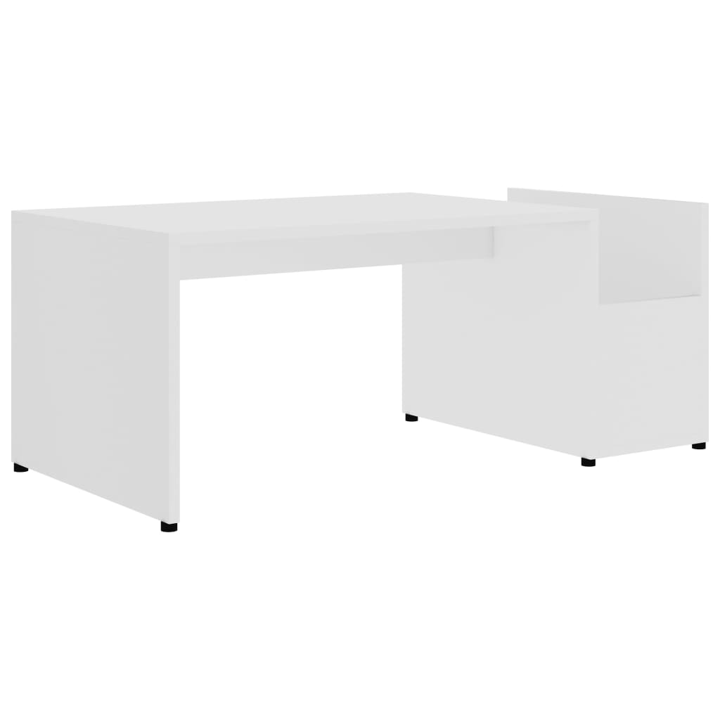 vidaXL Mesa de centro 90x45x35 cm derivados de madeira branco