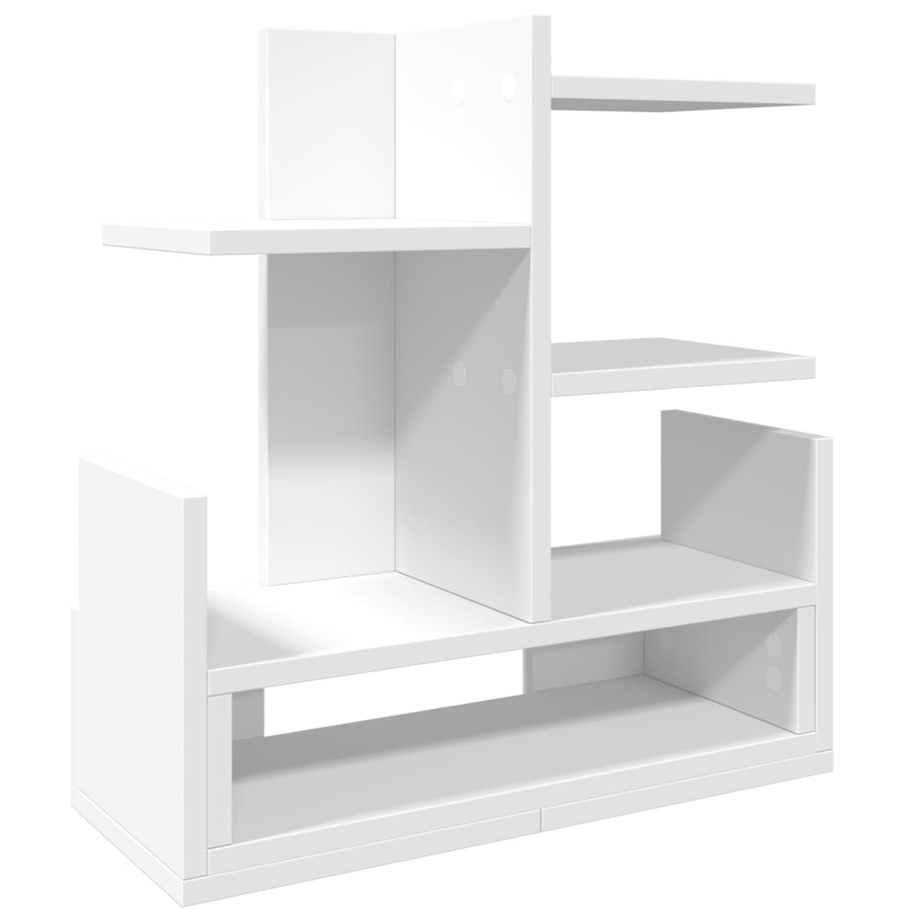 vidaXL Organizador de secretária 49x20x52,5cm derivados madeira branco