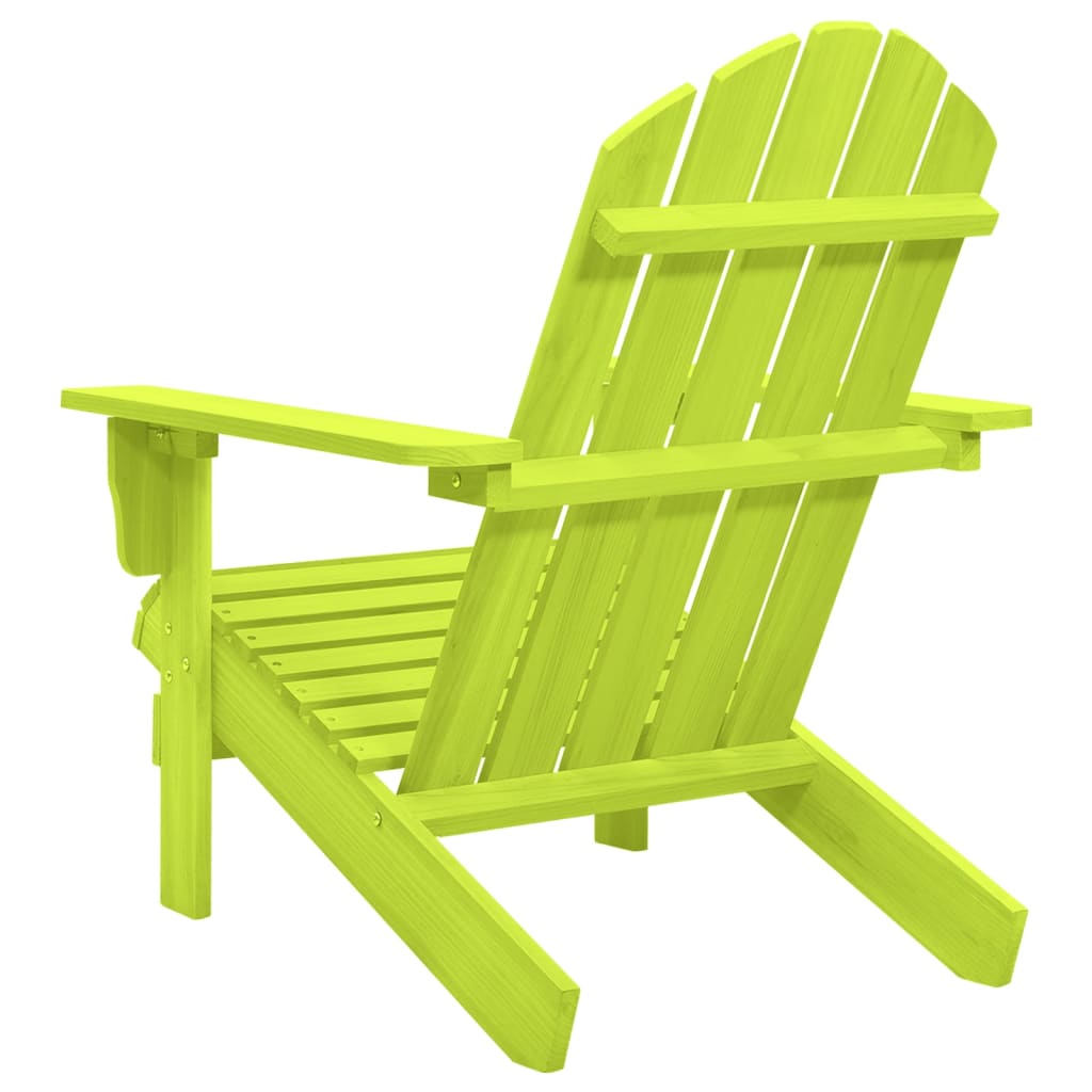 vidaXL Cadeira Adirondack para jardim abeto maciço verde