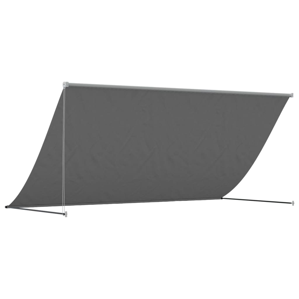 vidaXL Toldo retrátil 300x150 cm tecido e aço antracite