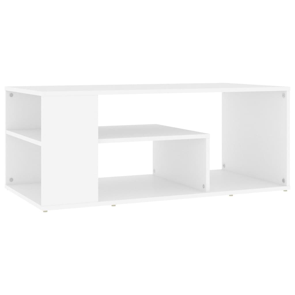 vidaXL Mesa de centro 100x50x40 cm derivados de madeira branco