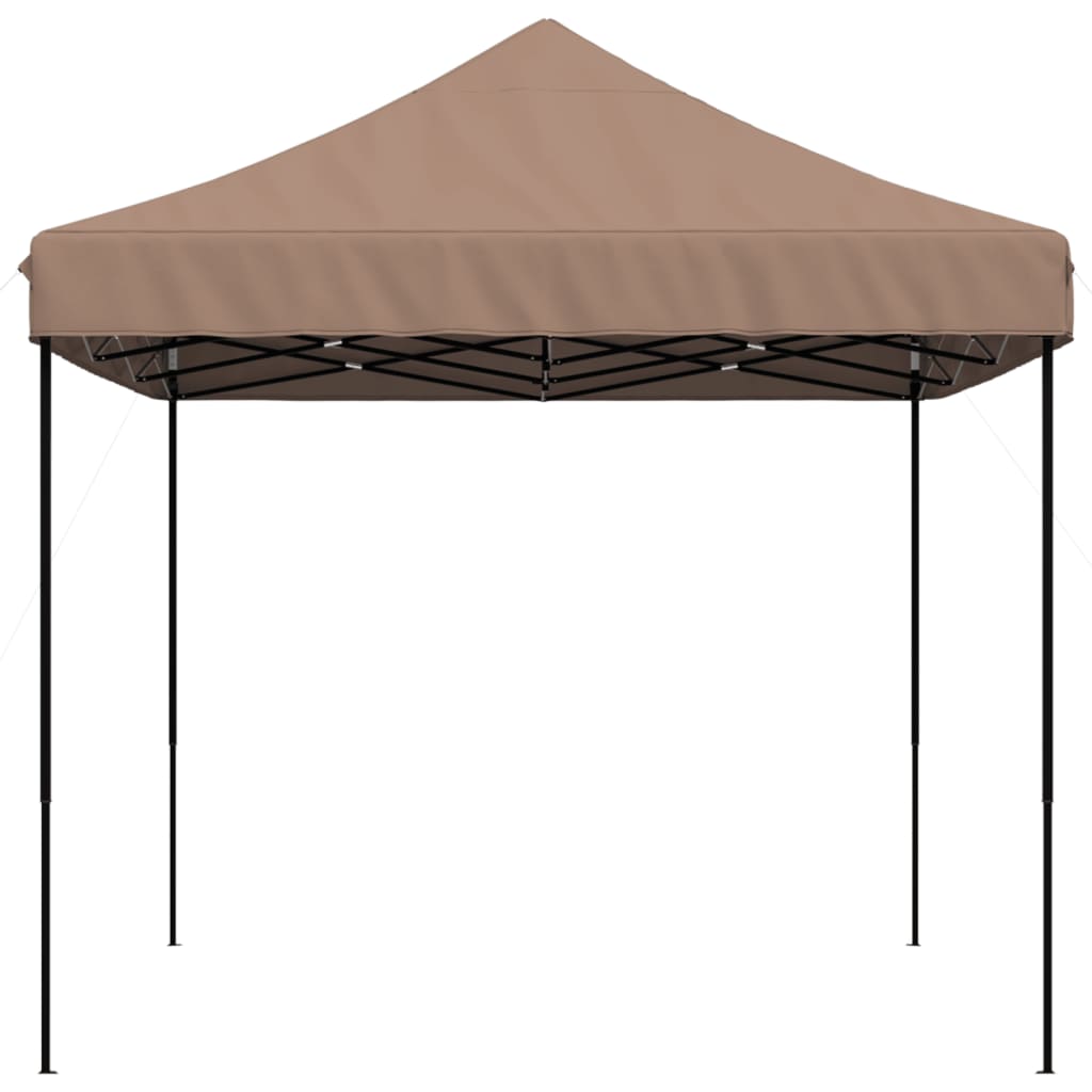 vidaXL Tenda para festas pop-up dobrável 440x292x315 cm castanho