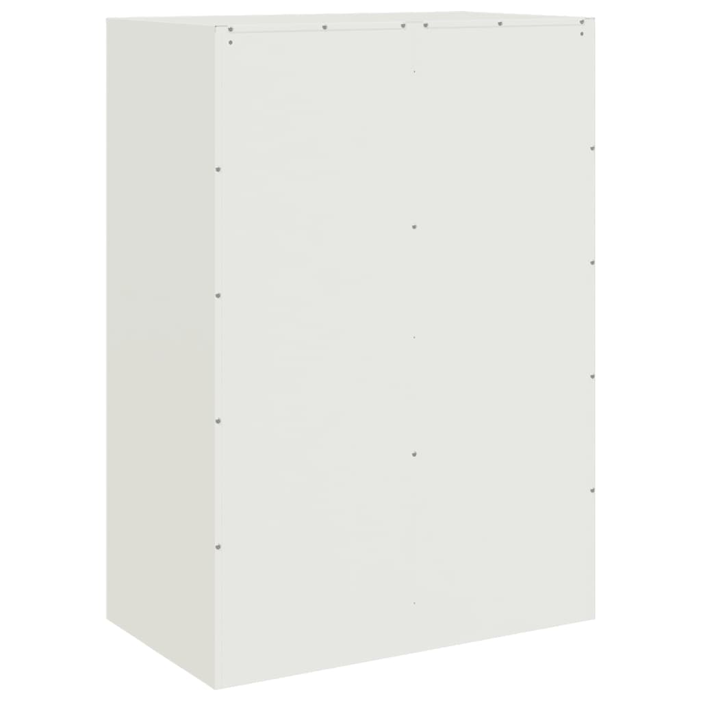 vidaXL Aparador alto 67x39x95 cm aço branco