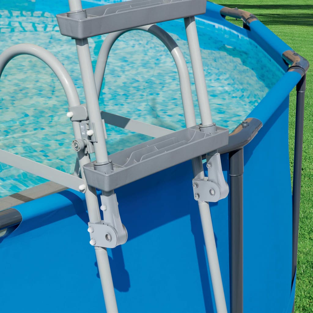 Bestway Escada de segurança p/ piscina 4 degraus Flowclear 122cm 58331