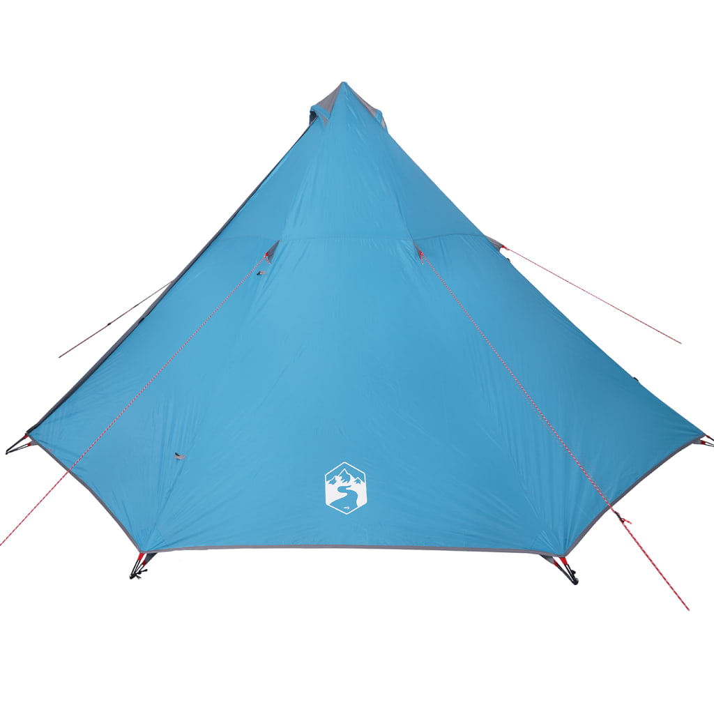 vidaXL Tenda familiar tipi para 8 pessoas impermeável azul