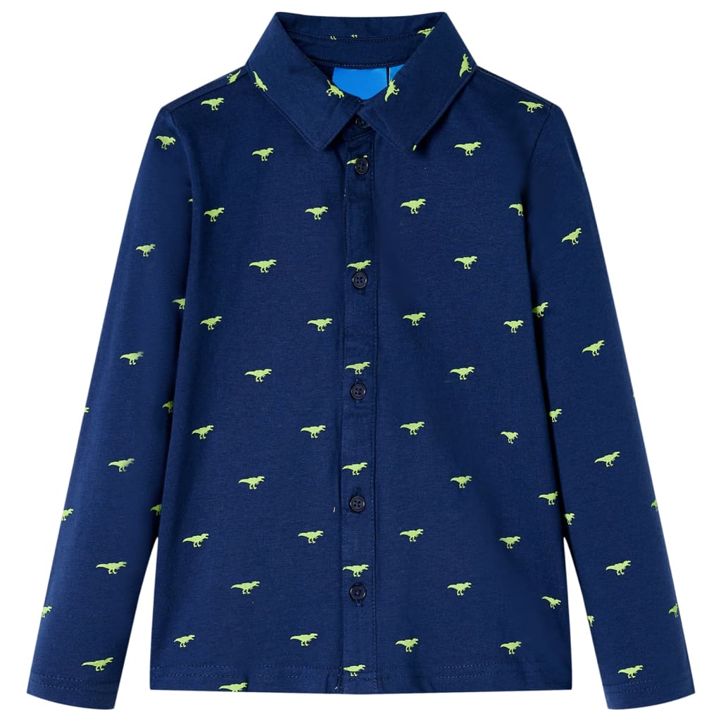 Camisa de criança azul-marinho 140