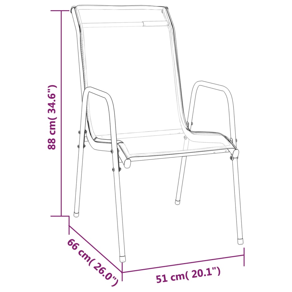 vidaXL 9 pcs conjunto de jantar para jardim aço e textilene preto